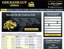 Tablet Screenshot of goldankauf-boerse.de